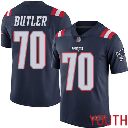 New England Patriots Football #70 Rush Vapor Untouchable Limited Navy Blue Youth Adam Butler NFL Jersey